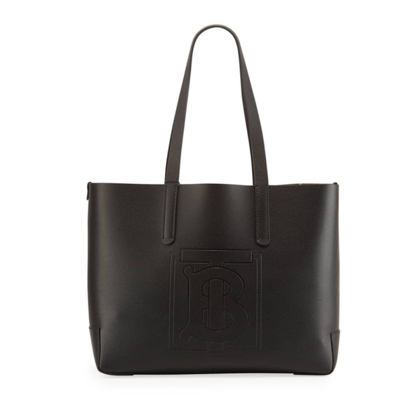 Burberry TB Embossed Medium Tote Bag, Black - Picture 1 of 15
